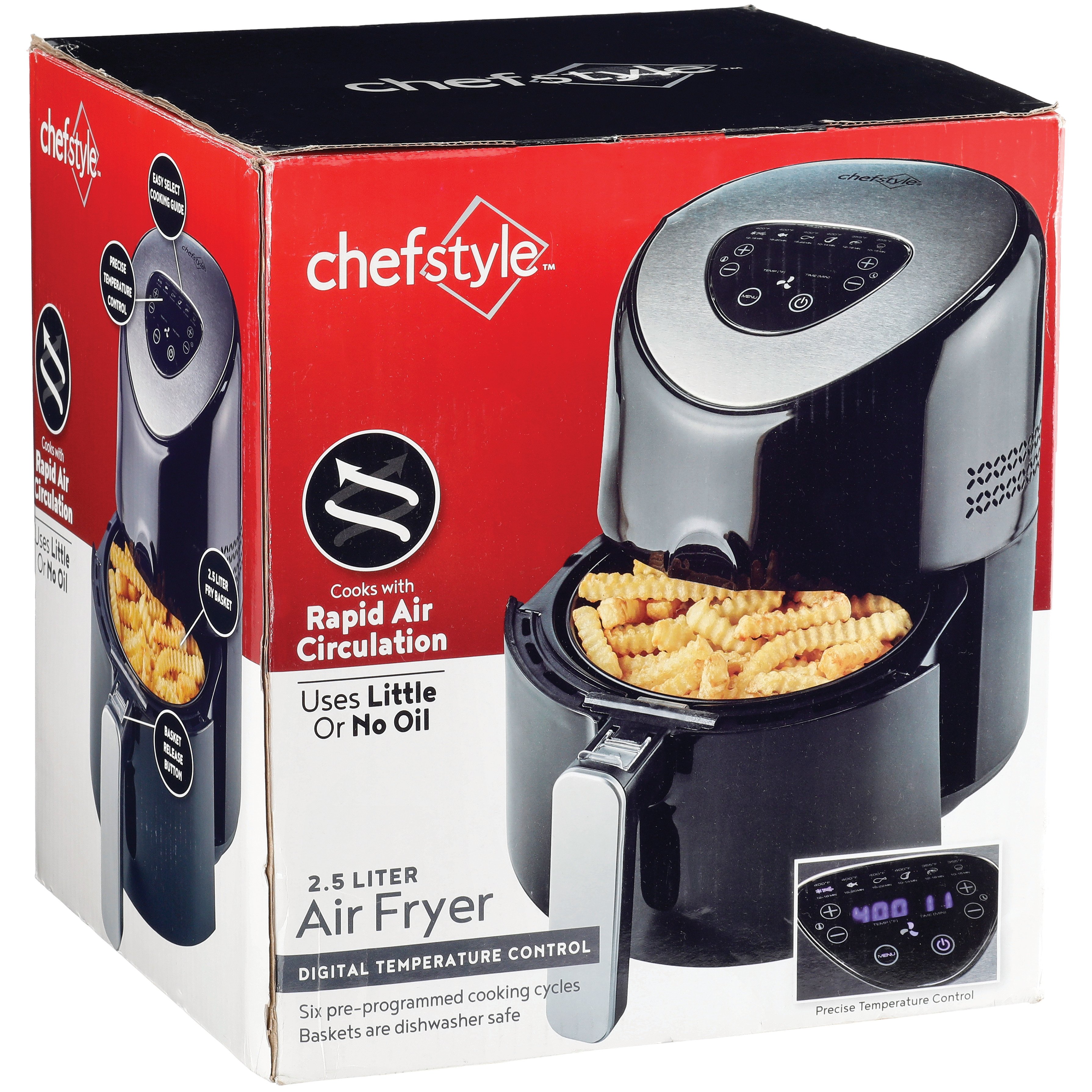 Kitchen & Table by H-E-B Digital Air Fryer - Cloud White - Shop Cookers &  Roasters at H-E-B