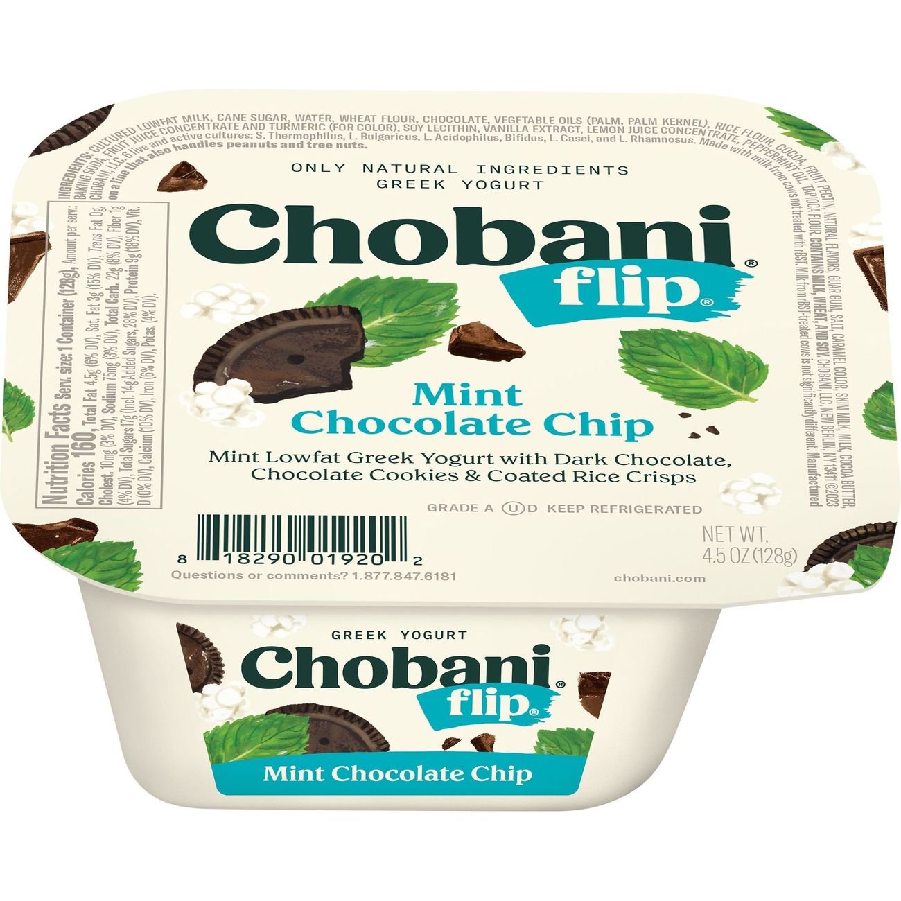 Chobani Flip LowFat Mint Chocolate Chip Greek Yogurt Shop Yogurt at