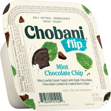 Chobani Flip Low-Fat Mint Chocolate Chip Greek Yogurt