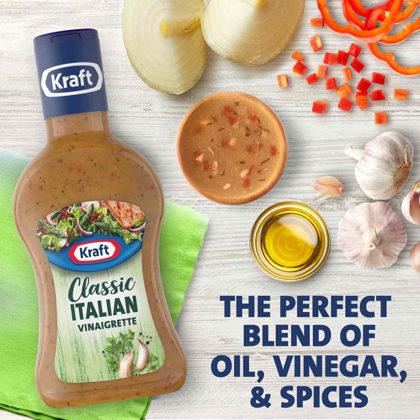 Kraft Italian Olive Oil Vinaigrette Dressing; image 9 of 9