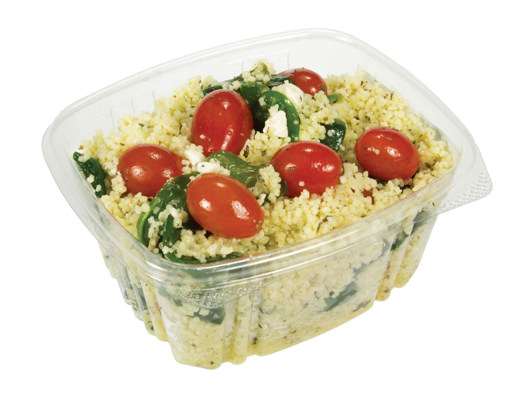 Meal Simple by H-E-B Tomato, Spinach & Feta Couscous (Sold Cold); image 1 of 2