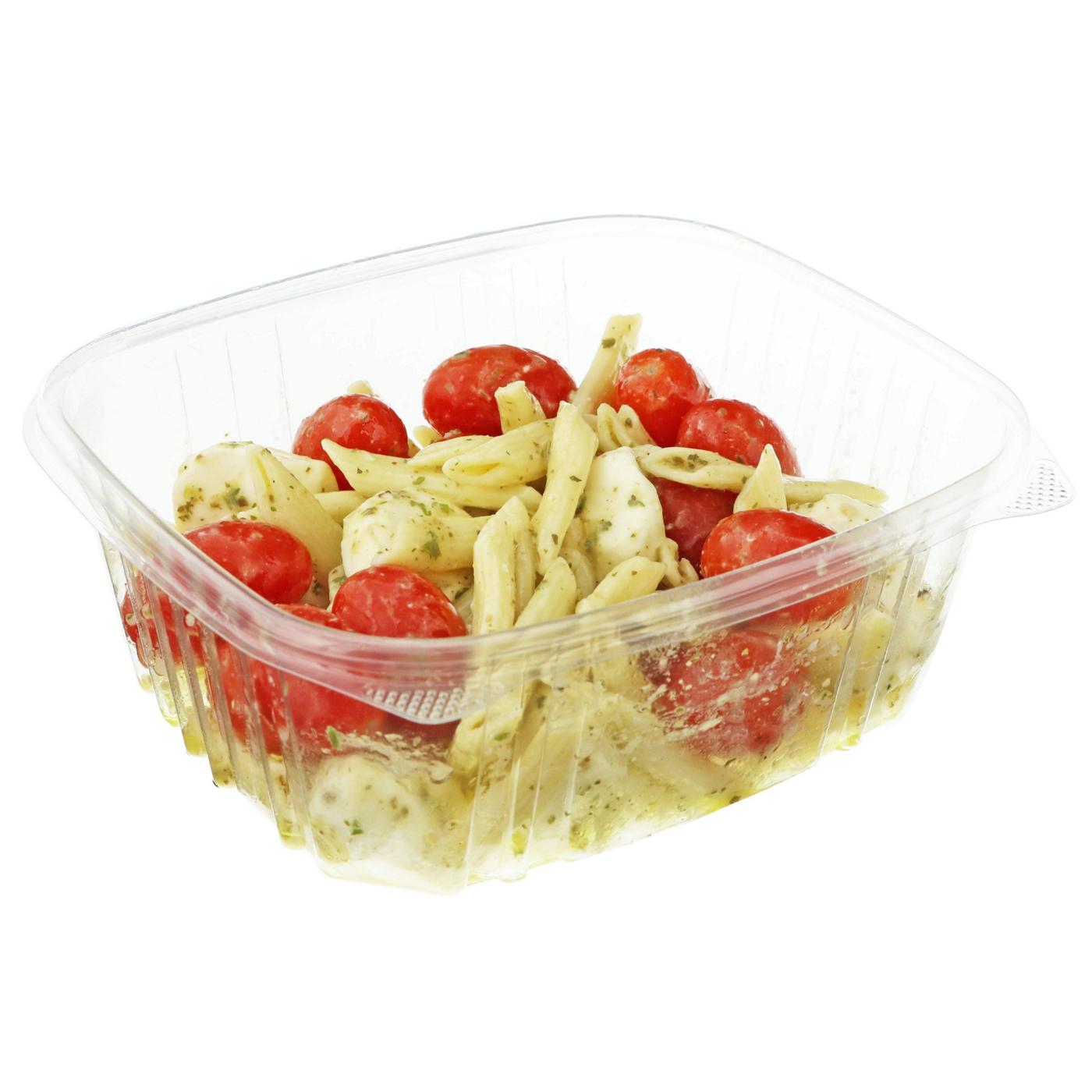 Meal Simple by H-E-B Penne Pasta Salad with Tomato Basil & Mozzarella (Sold  Cold) - Shop Entrees & Sides at H-E-B