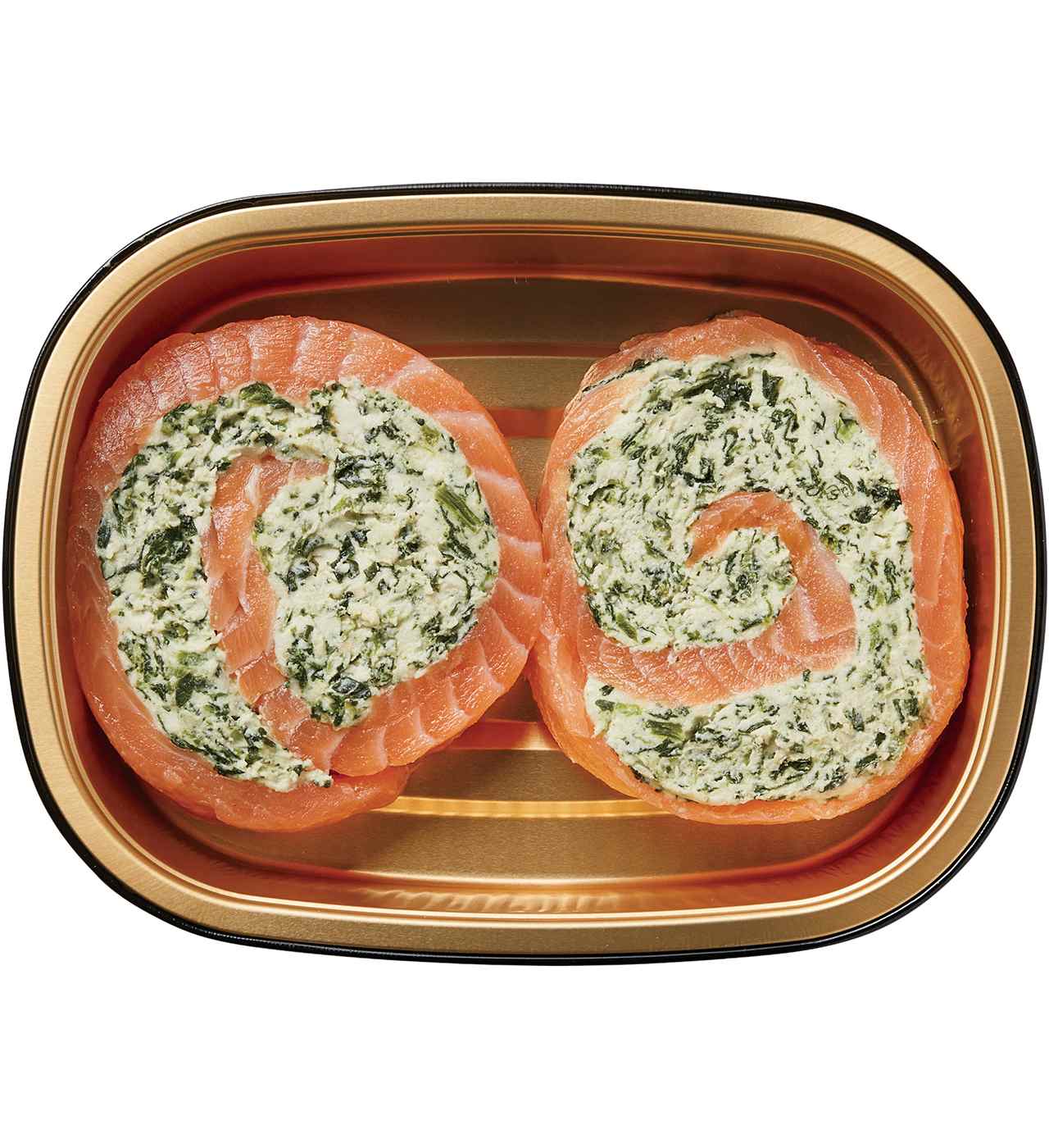Meal Simple by H-E-B Spinach & Feta Stuffed Atlantic Salmon Pinwheels; image 1 of 2