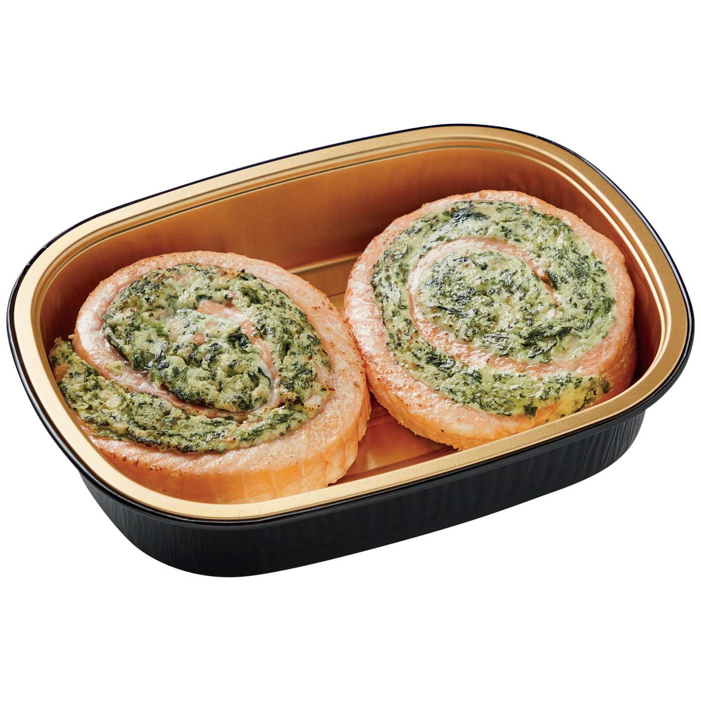 Meal Simple by H-E-B Spinach & Feta Stuffed Atlantic Salmon Pinwheels; image 2 of 3