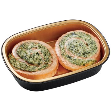 Meal Simple by H-E-B Spinach & Feta Stuffed Atlantic Salmon Pinwheels