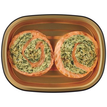 Meal Simple by H-E-B Spinach & Feta Stuffed Atlantic Salmon Pinwheels