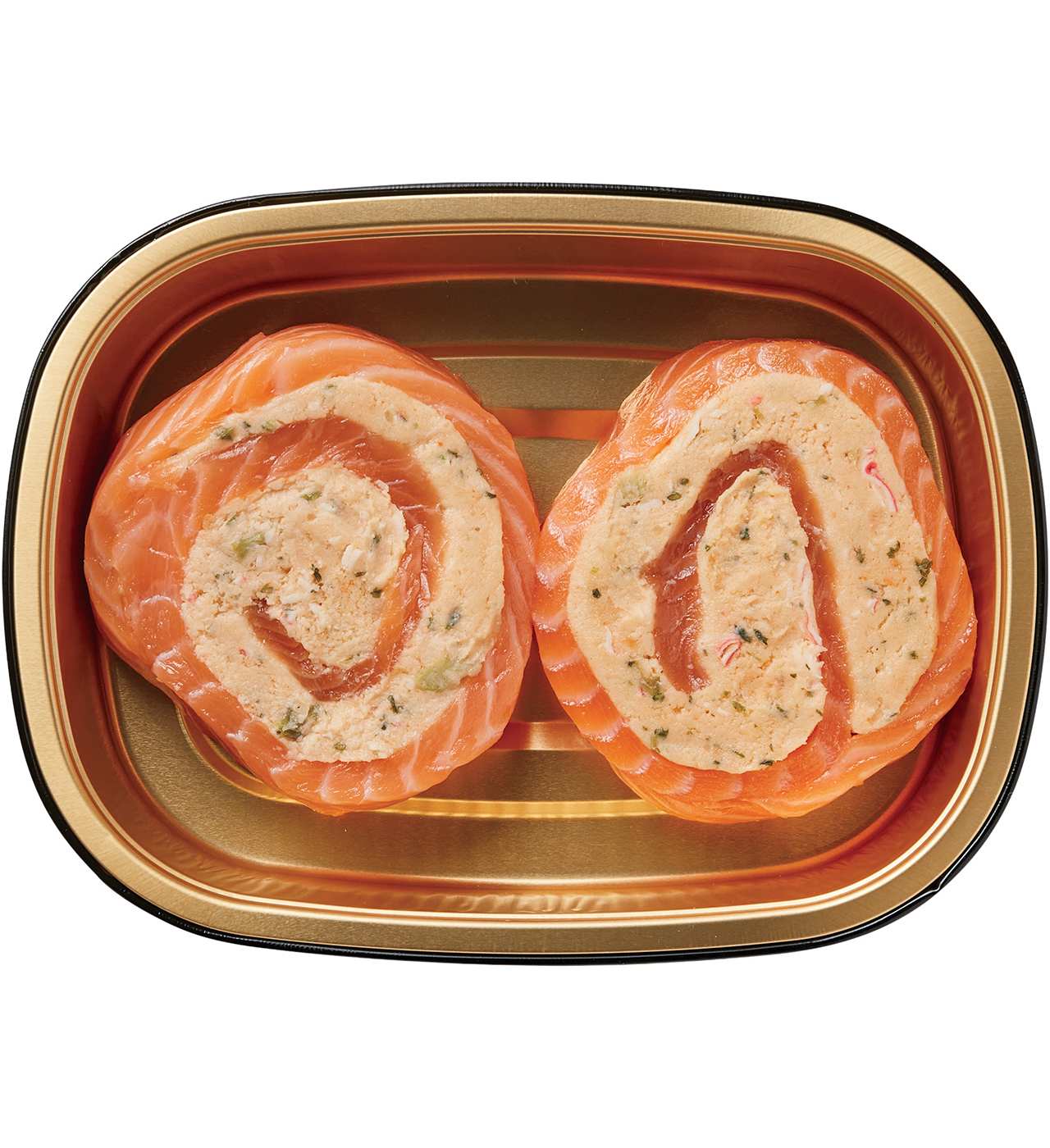 Meal Simple by H-E-B Lobster & Crab Stuffed Atlantic Salmon Pinwheels; image 1 of 3