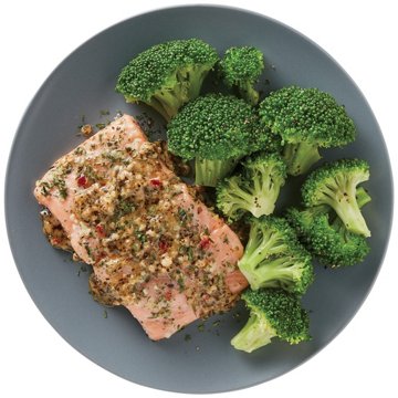 Meal Simple by H-E-B Low Carb Lifestyle Atlantic Salmon & Broccoli