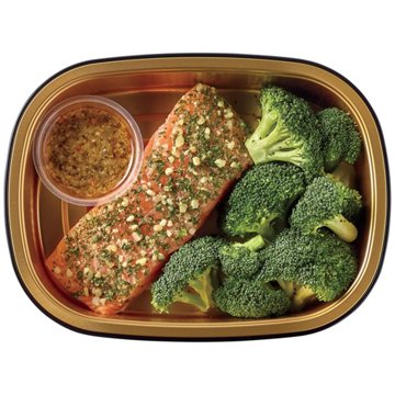 Meal Simple by H-E-B Low Carb Lifestyle Atlantic Salmon & Broccoli