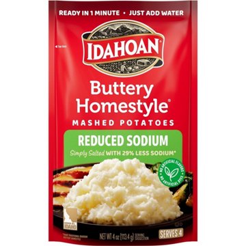 Idahoan Buttery Homestyle Reduced Sodium Mashed Potatoes