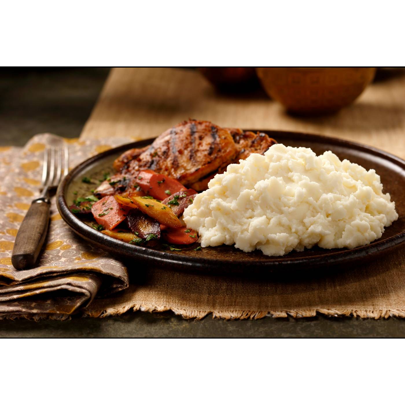 Idahoan Buttery Homestyle Reduced Sodium Mashed Potatoes; image 2 of 4