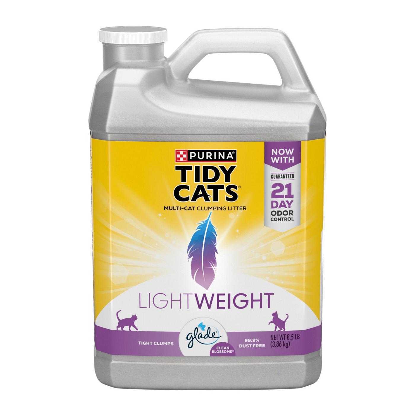 Tidy Cats Purina Tidy Cats Low Dust LightWeight Cat Litter, LightWeight Glade Clean Blossoms Multi Cat Litter; image 1 of 8