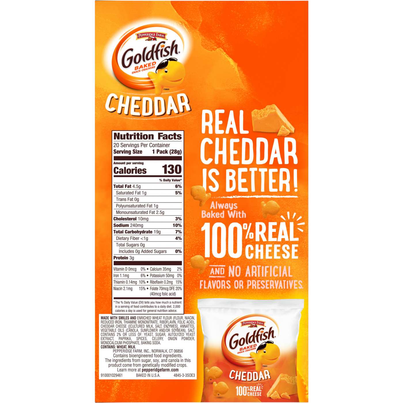 Goldfish Cheddar Cheese Crackers; image 6 of 10