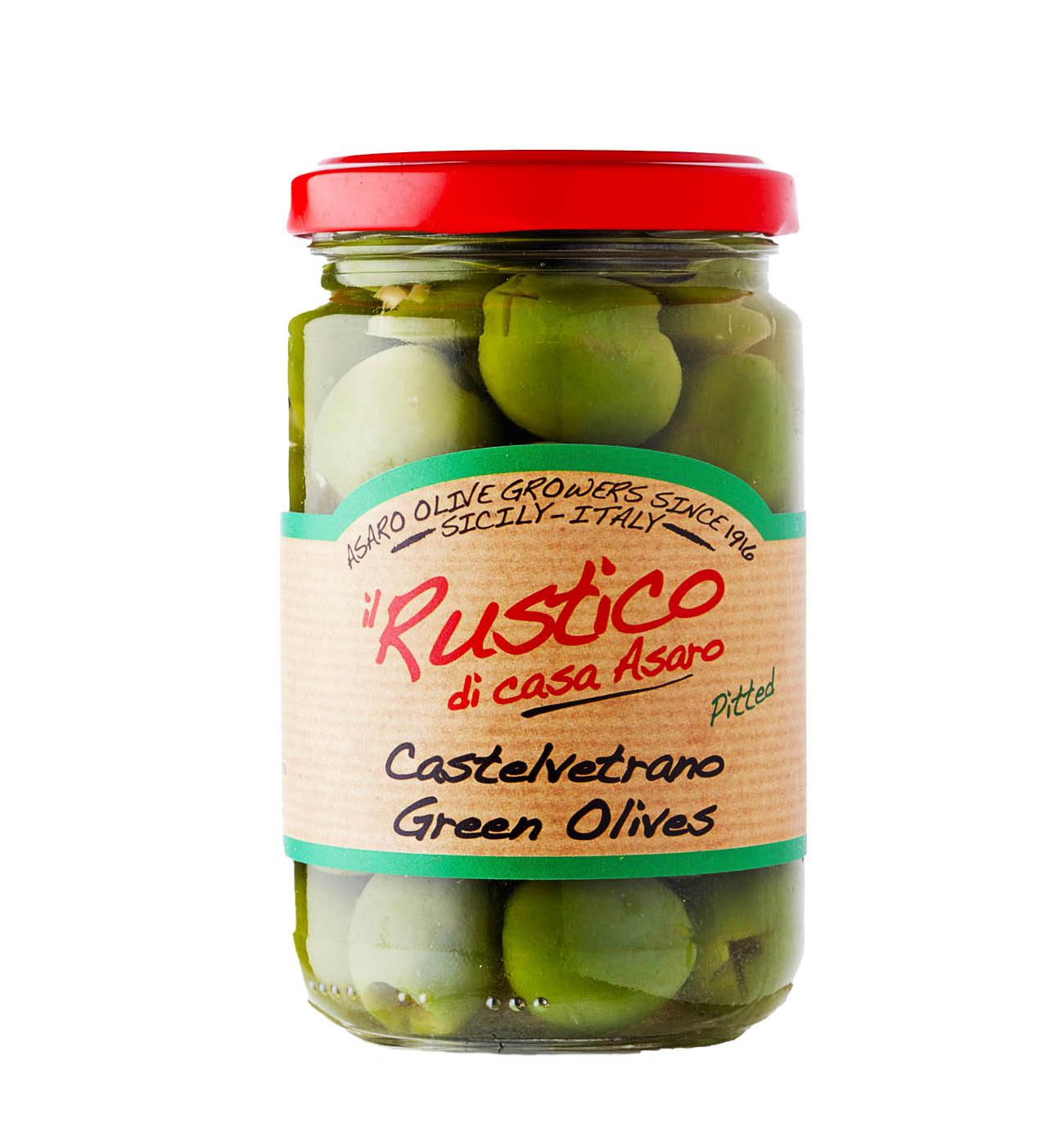 il Rustico di Casa Asaro Pitted Castelvetrano Green Olives Shop