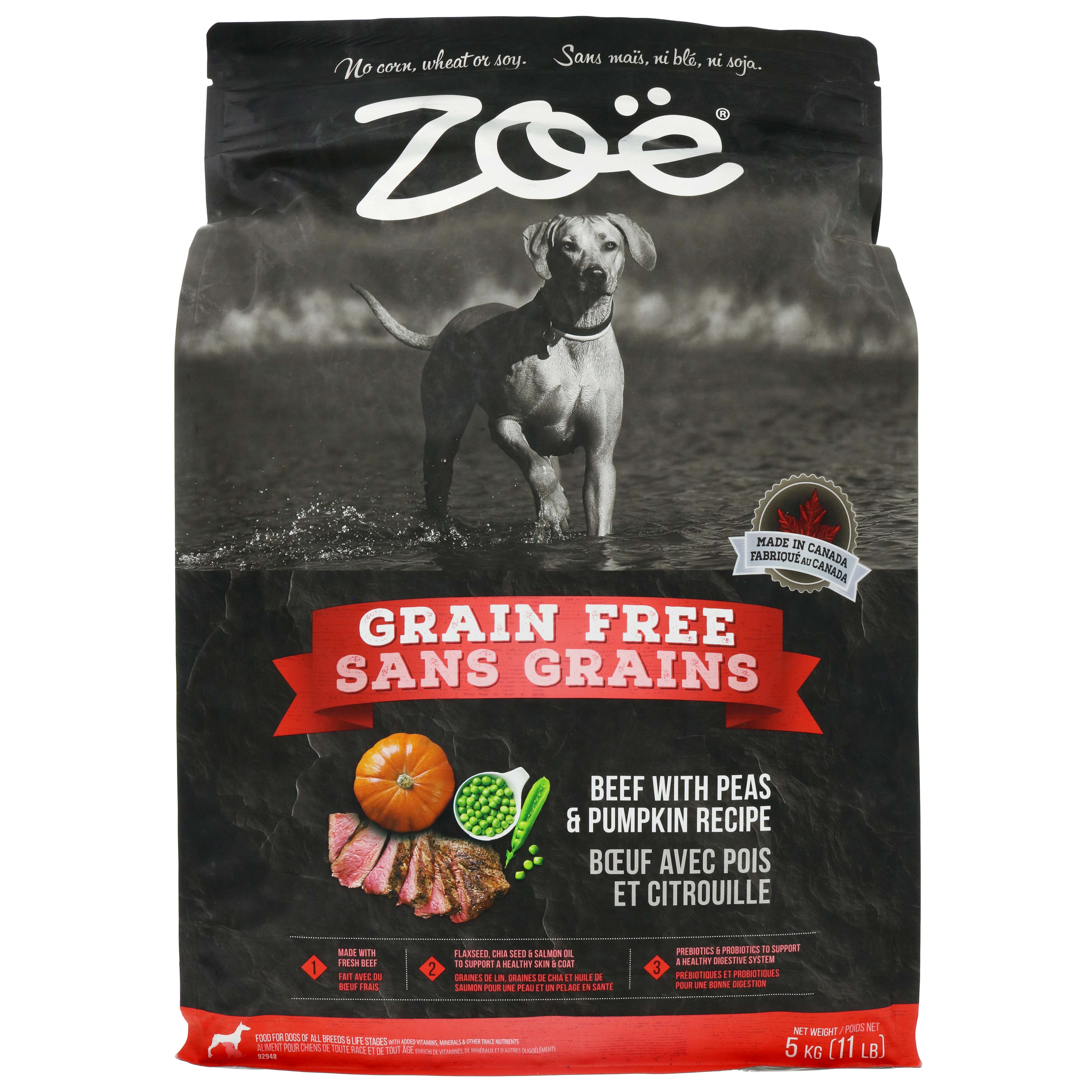 Zoe Grain Free Beef with Peas and Pumpkin Dog Food Shop Food at HEB