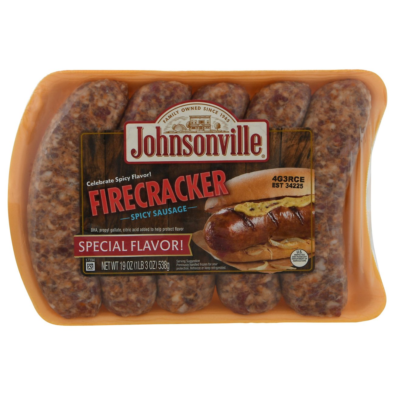 Johnsonville Firecracker Spicy Sausage Shop Meat at HEB
