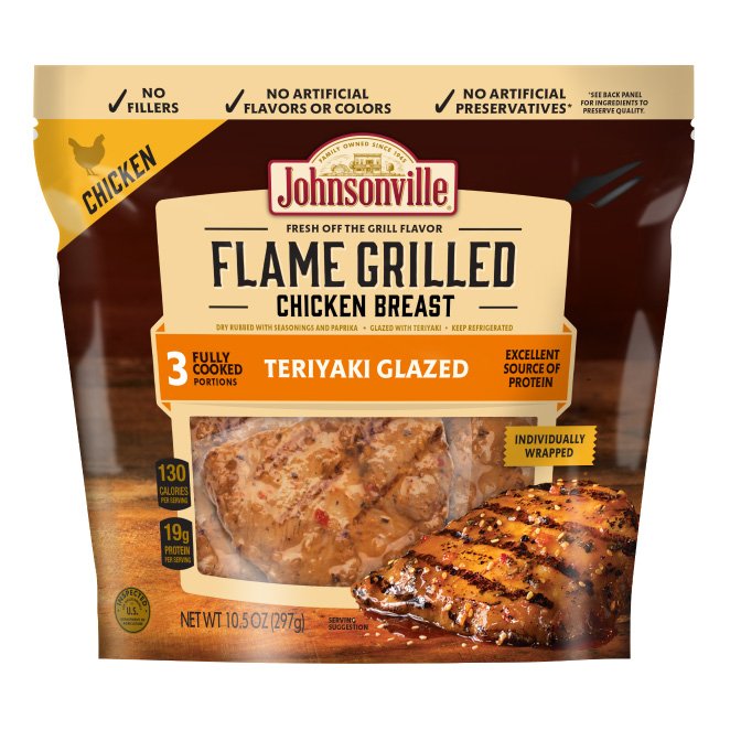 Johnsonville Flame Grilled Teriyaki Glazed Chicken Breast Shop Meals