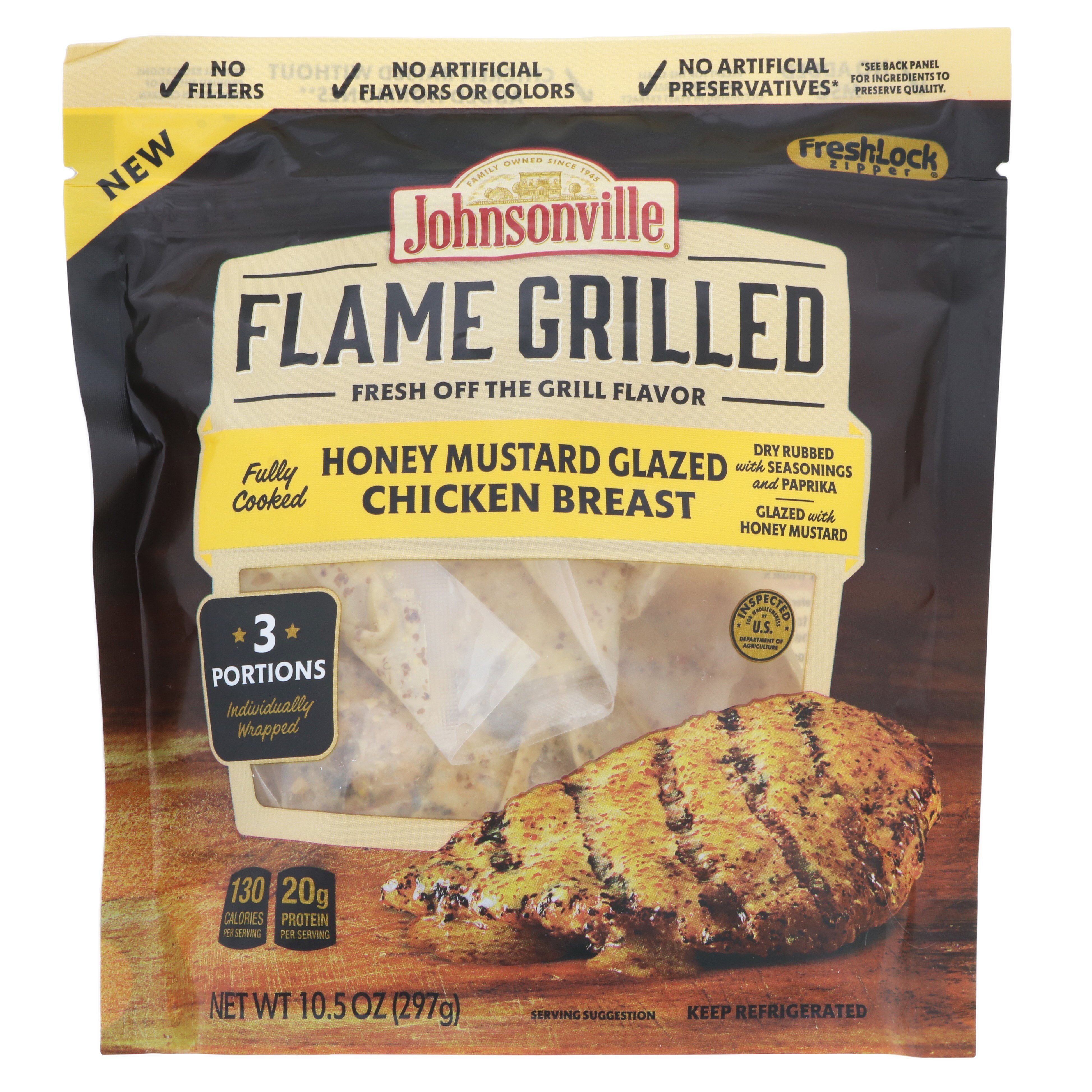 Johnsonville Flame Grilled Honey Mustard Glazed Chicken Breast Shop