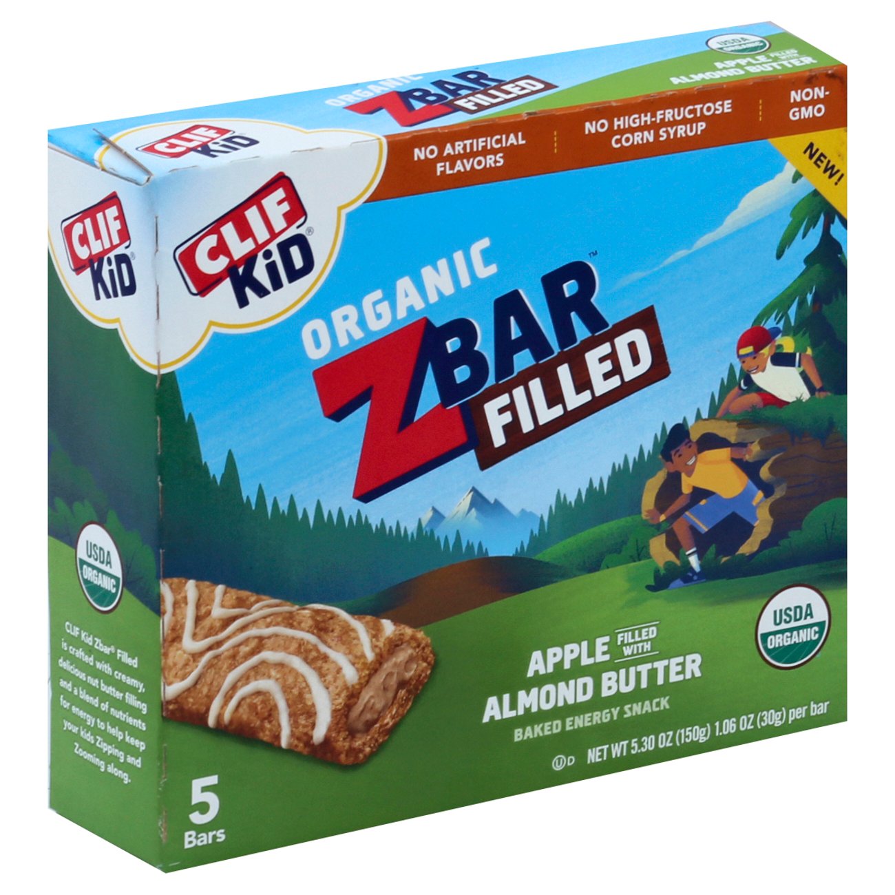 Clif Kid Organic Filled Apple Almond Butter Z Bars Shop Snacks