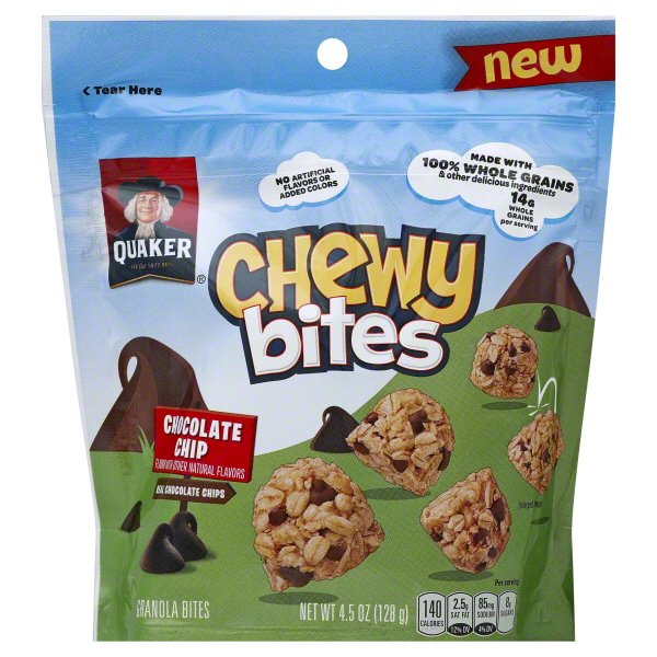 Quaker Chewy Bites Chocolate Chip Shop Granola & snack bars at HEB