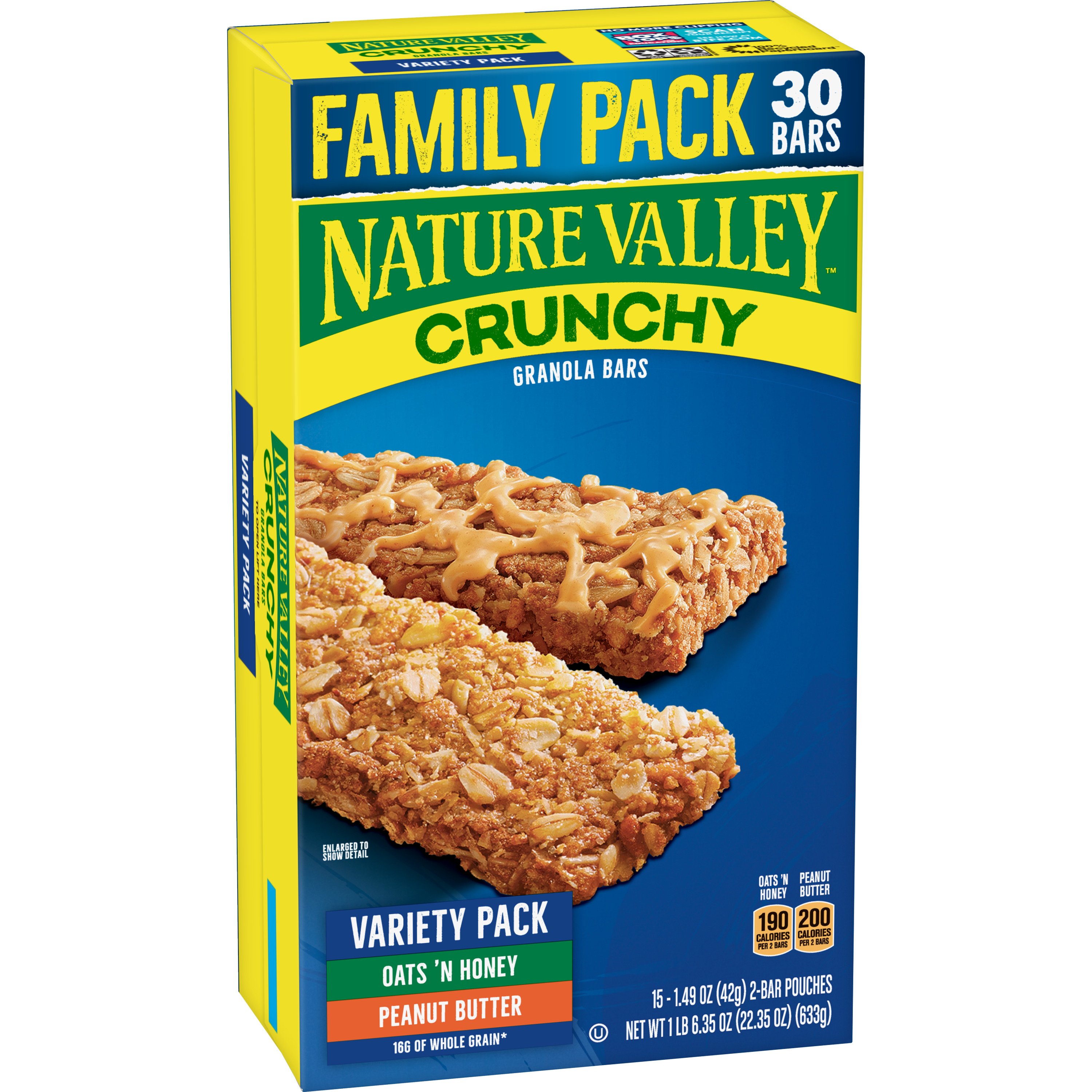 Nature Valley Crunchy Granola Bars Variety Family Pack Shop Granola Snack Bars At H E B