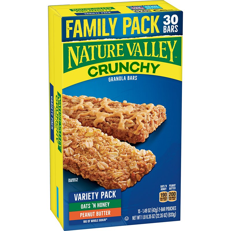 Nature Valley Crunchy Granola Bars Variety Family Pack Shop Snacks
