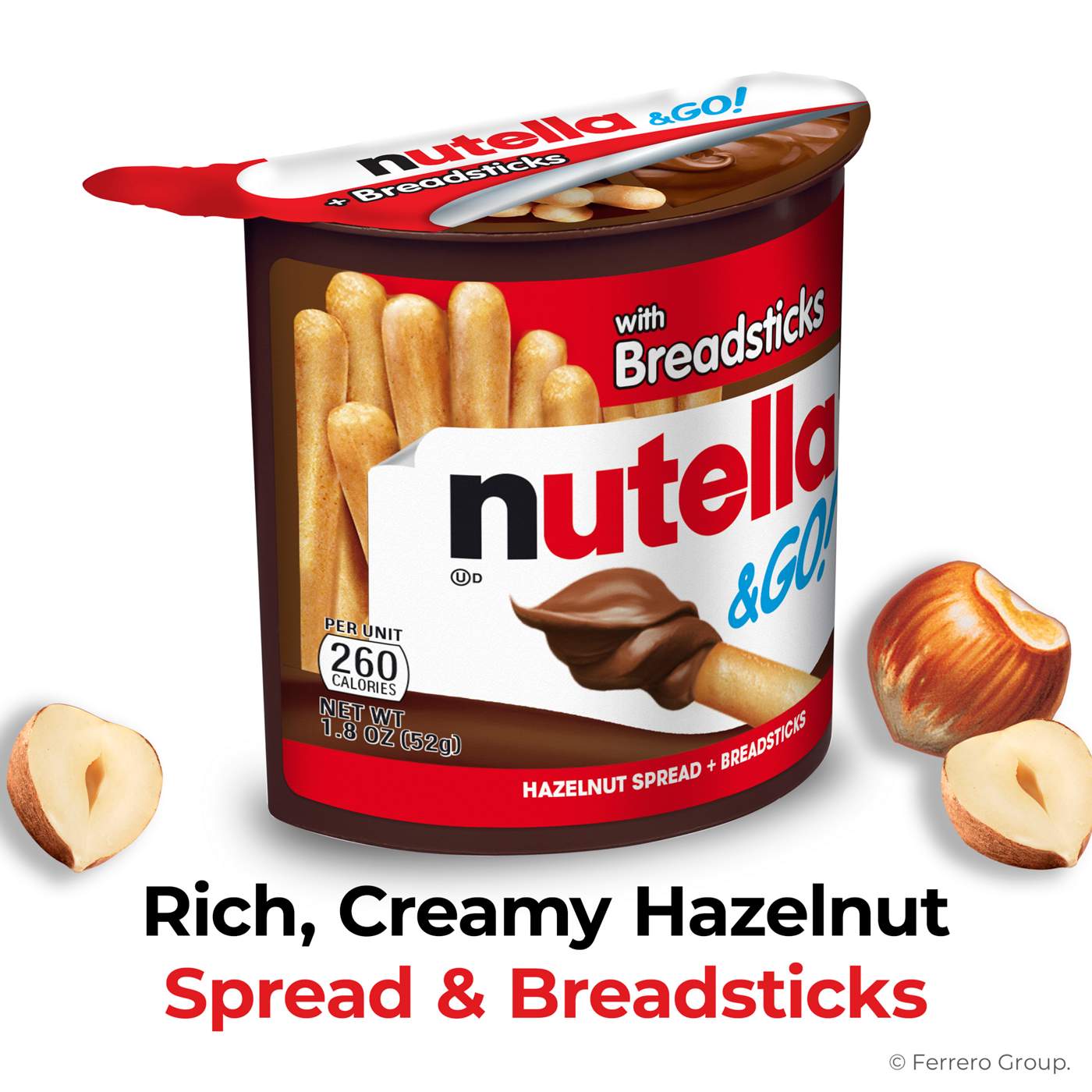 Nutella & Go! Chocolate Hazelnut Spread with Breadsticks; image 2 of 7