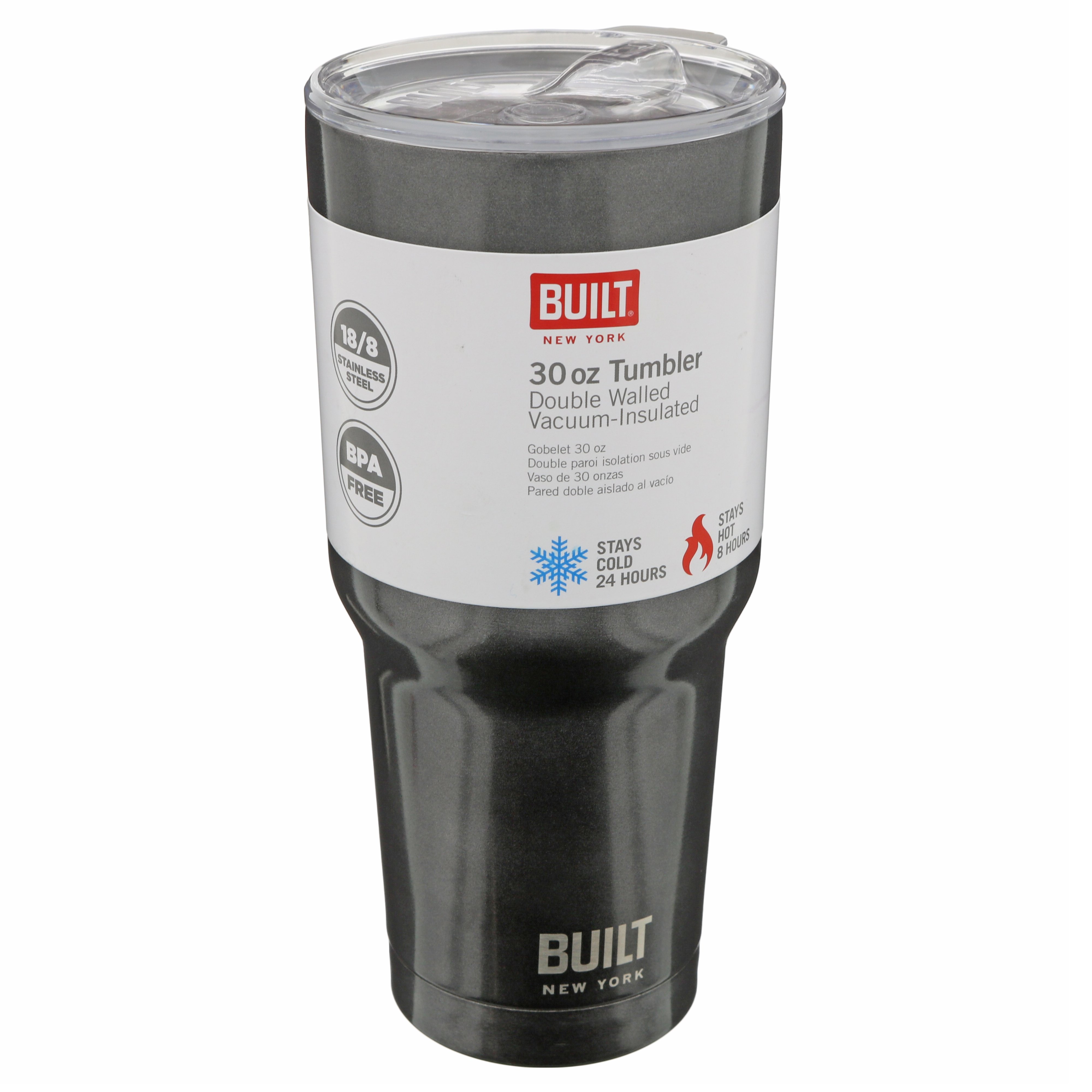 Built Stainless Steel Tumbler 30 oz Charcoal Shop Travel & ToGo at HEB