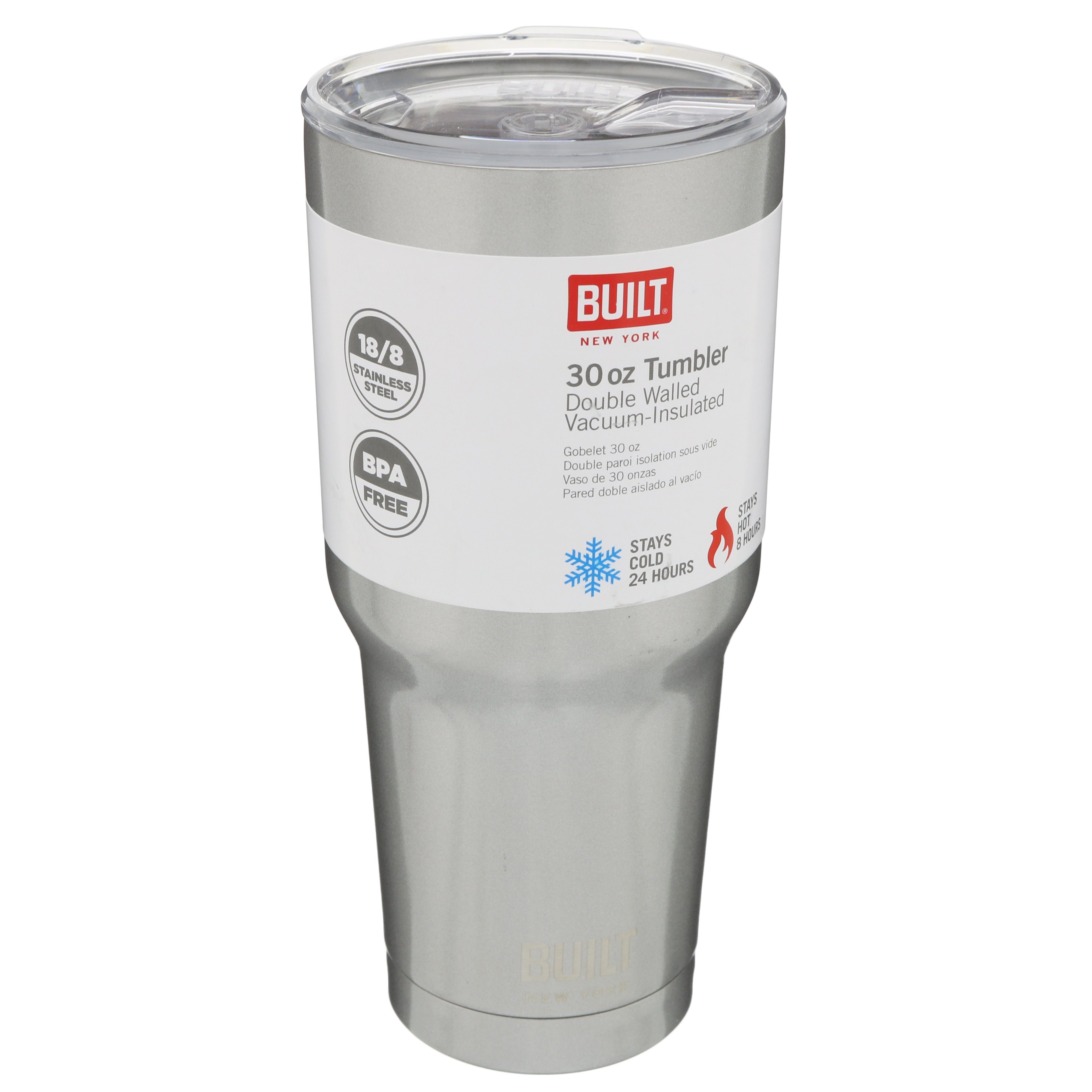 Built Stainless Steel Tumbler Silver Shop Kitchen & Dining at HEB