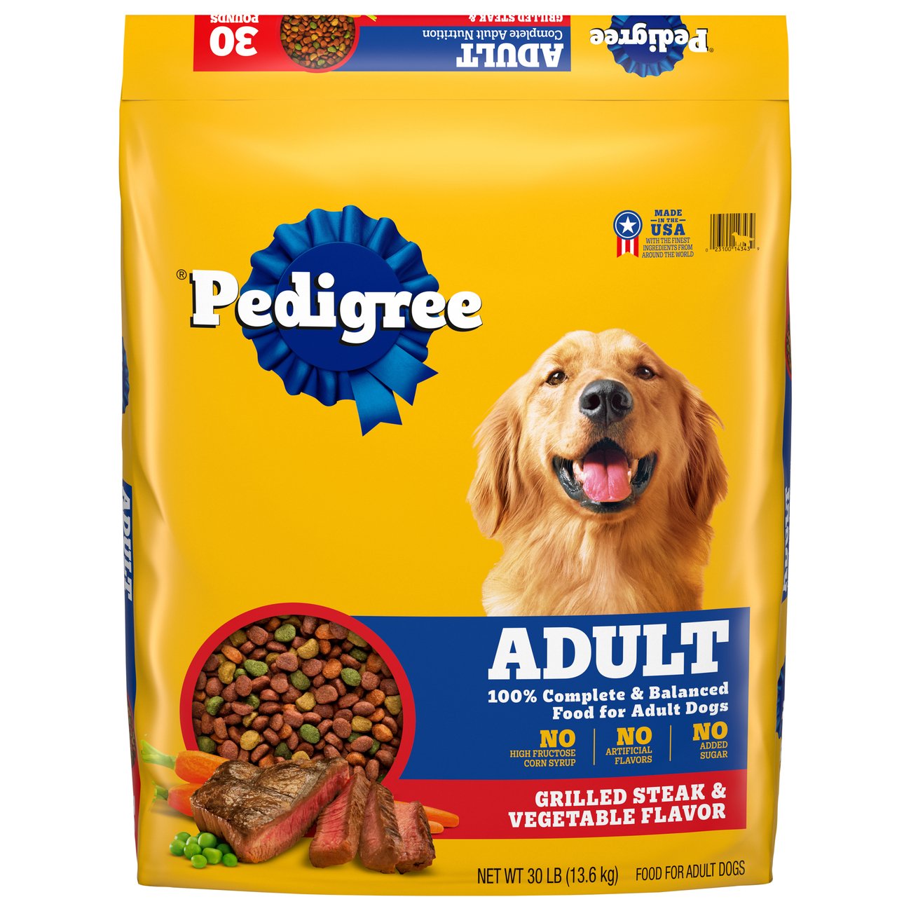 Pedigree Adult Complete Nutrition Grilled Steak & Vegetable Dry Dog