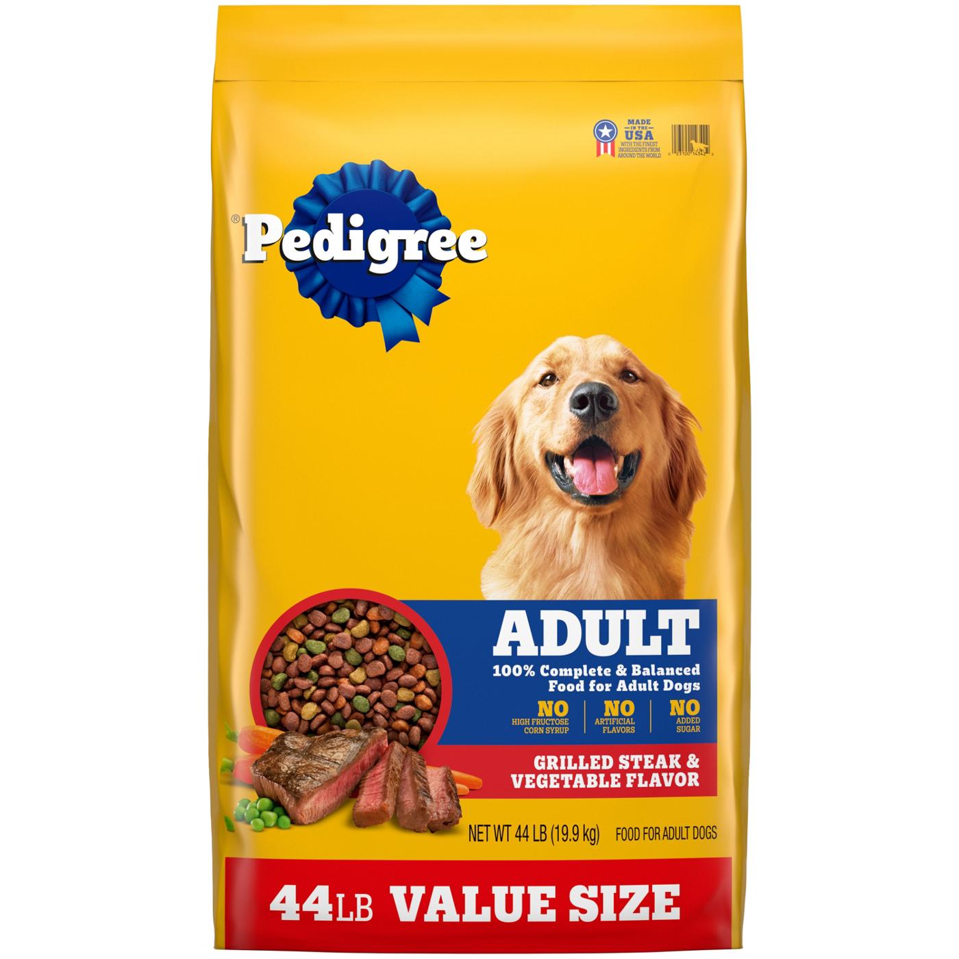 Pedigree Grilled Steak & Vegetable Adult Dry Dog Food; image 1 of 4
