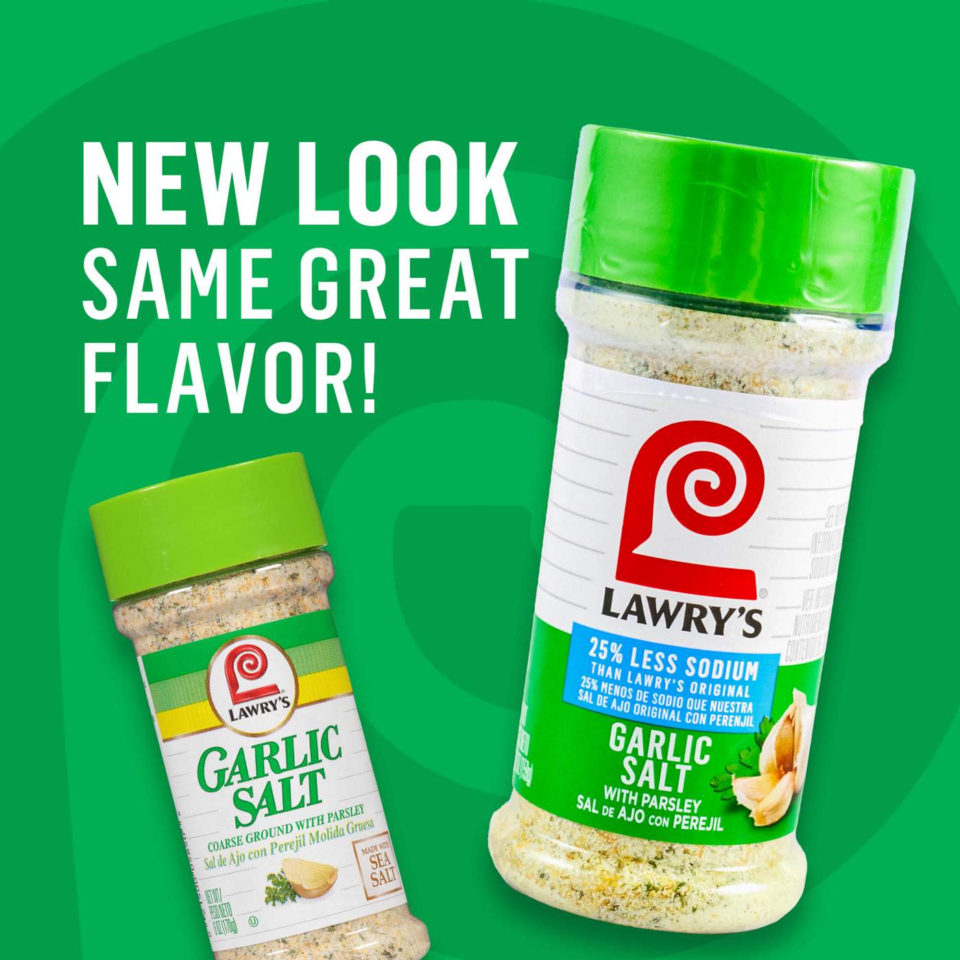 Lawry's 25% Less Sodium Garlic Salt With Parsley; image 2 of 9