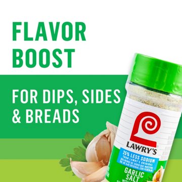 Lawry's 25% Less Sodium Garlic Salt With Parsley