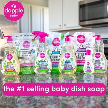 Dapple Baby Fragrance Free Bottle & Dish Soap Refill, 34 oz