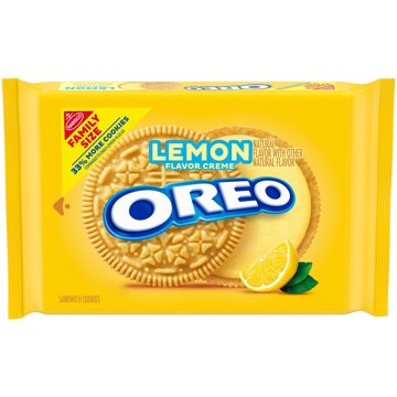 OREO Lemon Creme Sandwich Cookies - Family Size