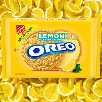 OREO Lemon Creme Sandwich Cookies - Family Size
