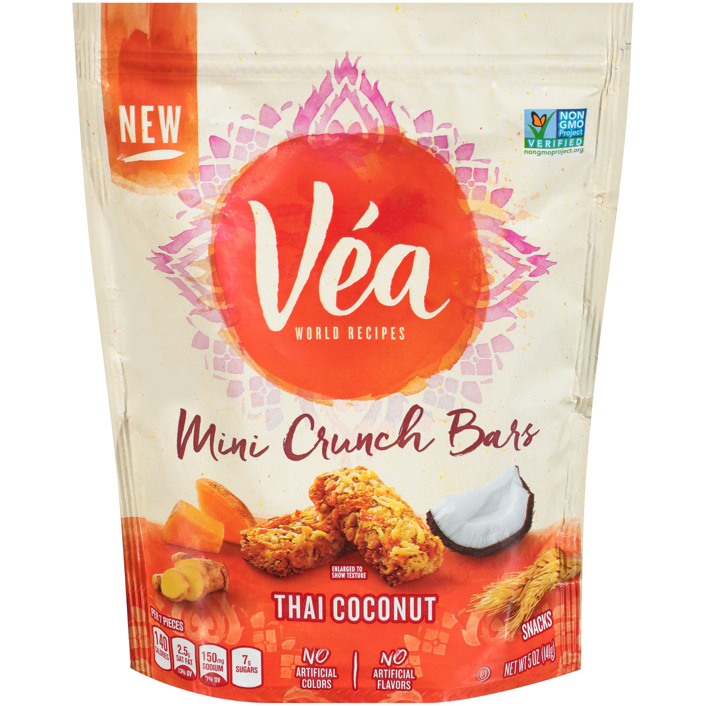 Vea Thai Coconut Mini Crunch Bars Shop Granola & Snack Bars at HEB