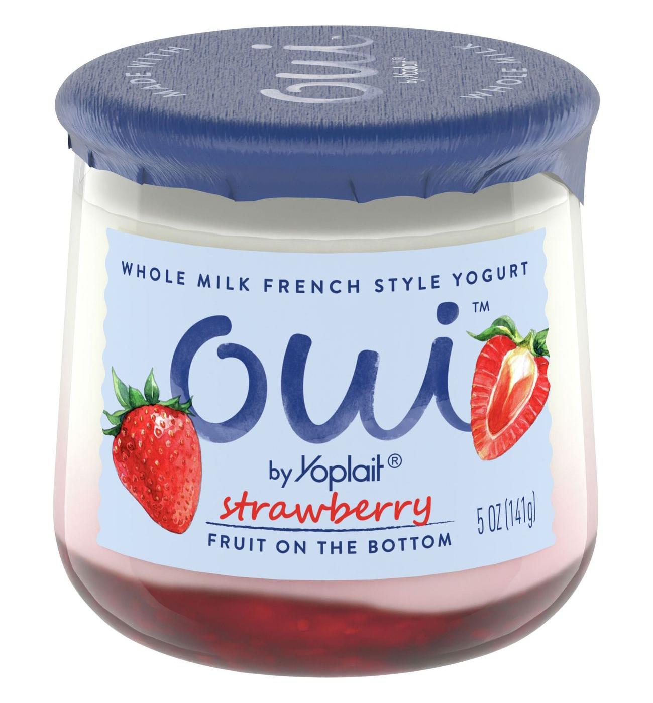 Yoplait Oui Strawberry French Style Yogurt; image 1 of 6