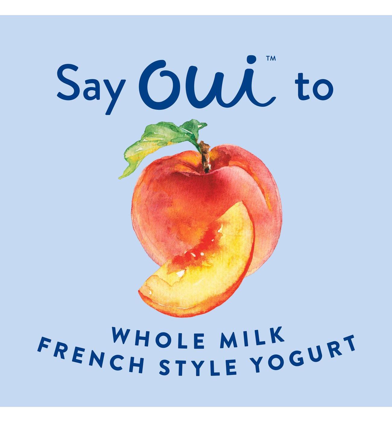Yoplait Oui Peach French Style Yogurt; image 3 of 4