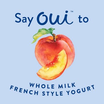 Yoplait Oui Peach French Style Yogurt