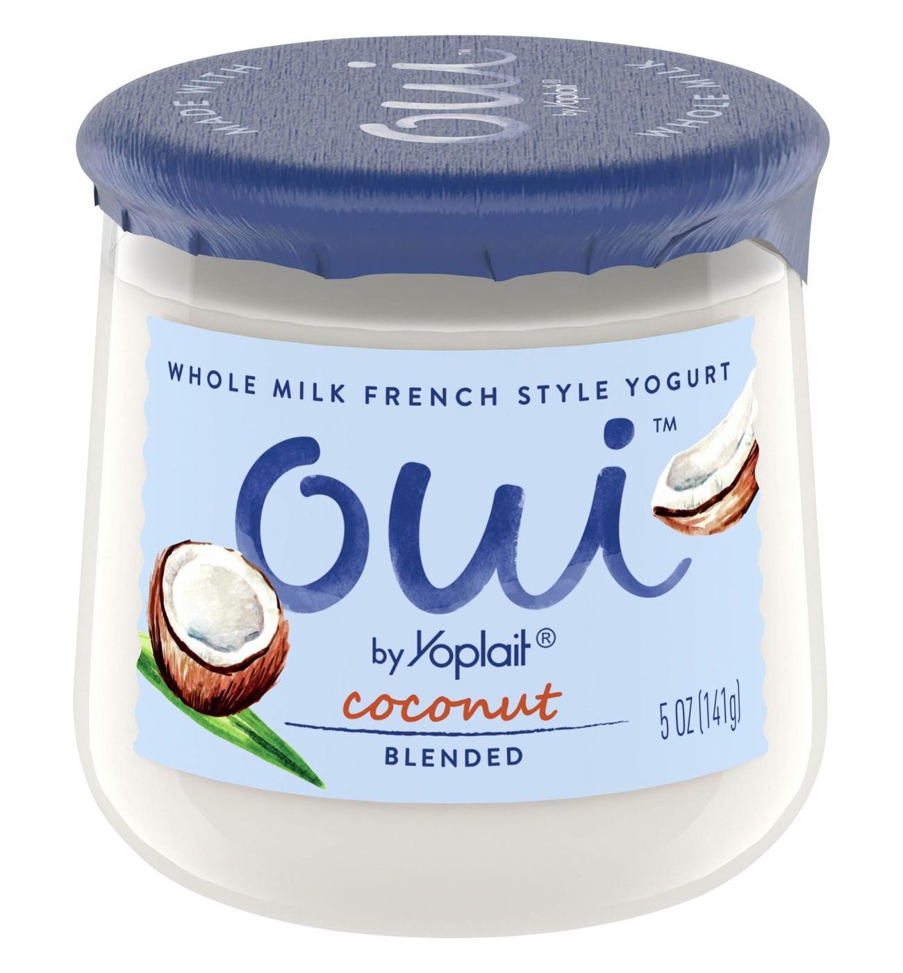 Yoplait Oui Coconut French Style Yogurt; image 1 of 6