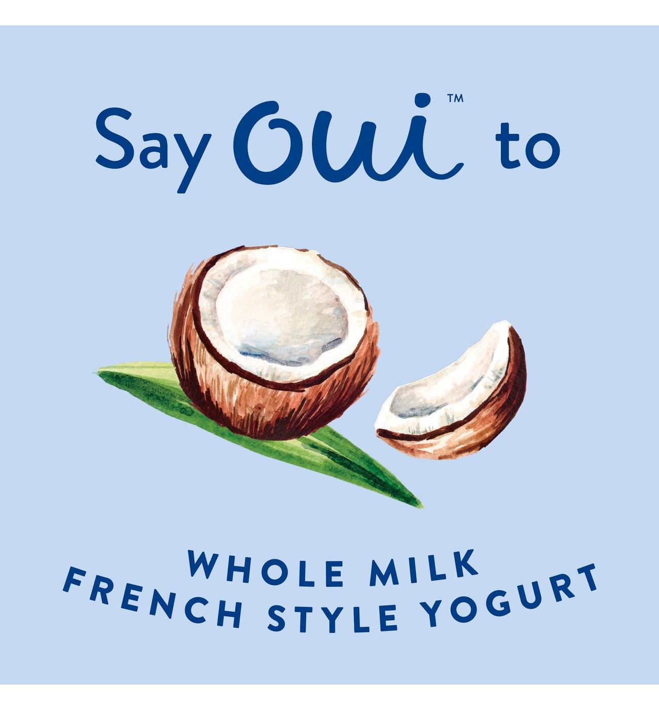 Yoplait Oui Coconut French Style Yogurt; image 6 of 6