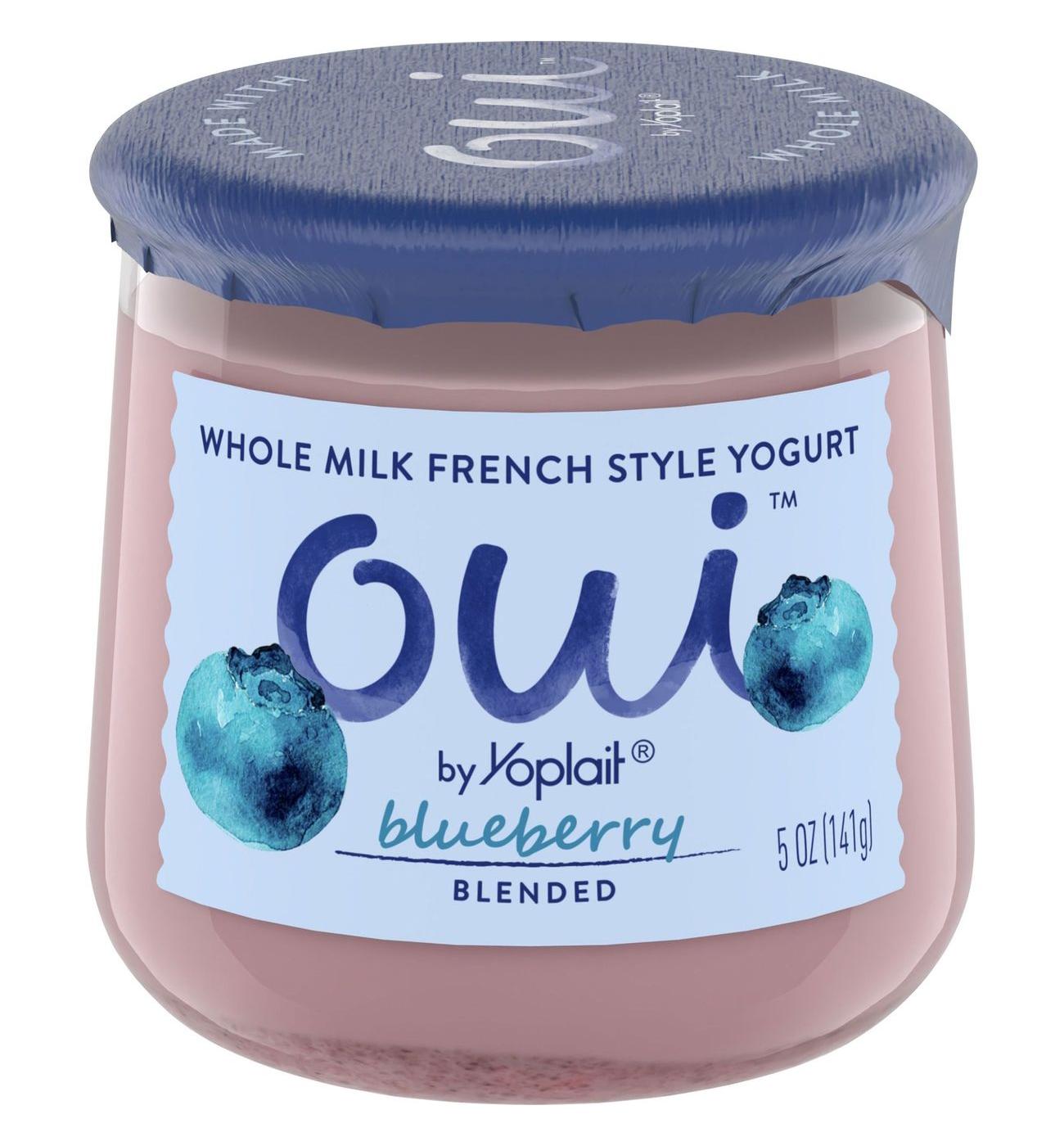 Yoplait Oui Blueberry French Style Yogurt; image 1 of 5