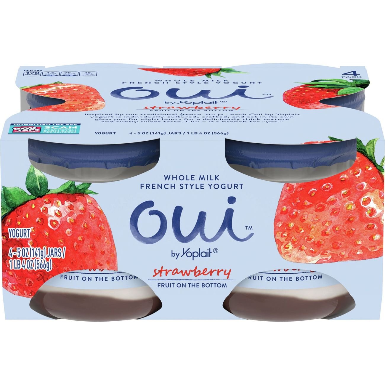Yoplait Oui Strawberry French Style Yogurt Shop Yogurt at HEB