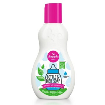 Dapple Baby Fragrance Free Bottle & Dish Soap, 3 oz
