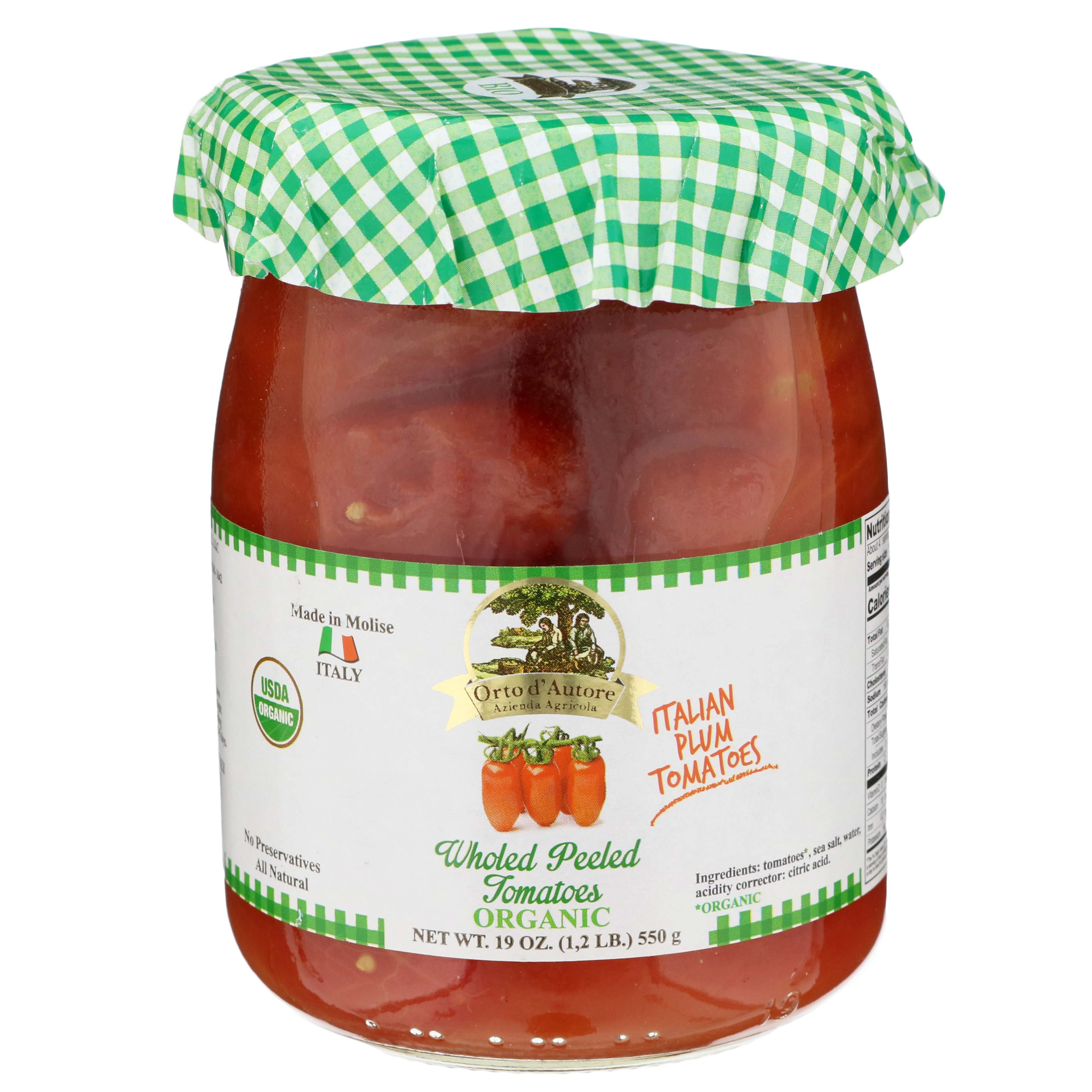 Orto d' Autore Organic Whole Peeled Tomatoes Shop Canned & Dried Food