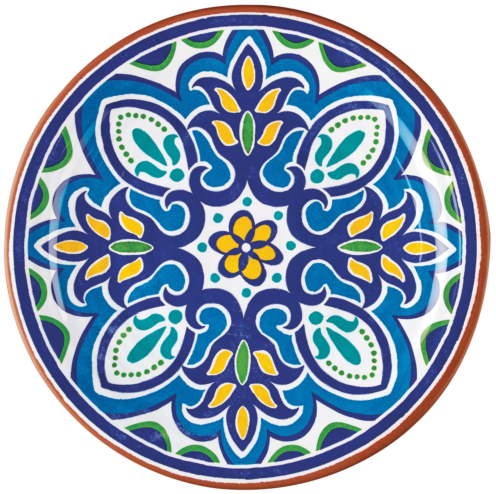 Cocinaware Blue Mosaic Melamine Salad Plate Shop Dishes at HEB