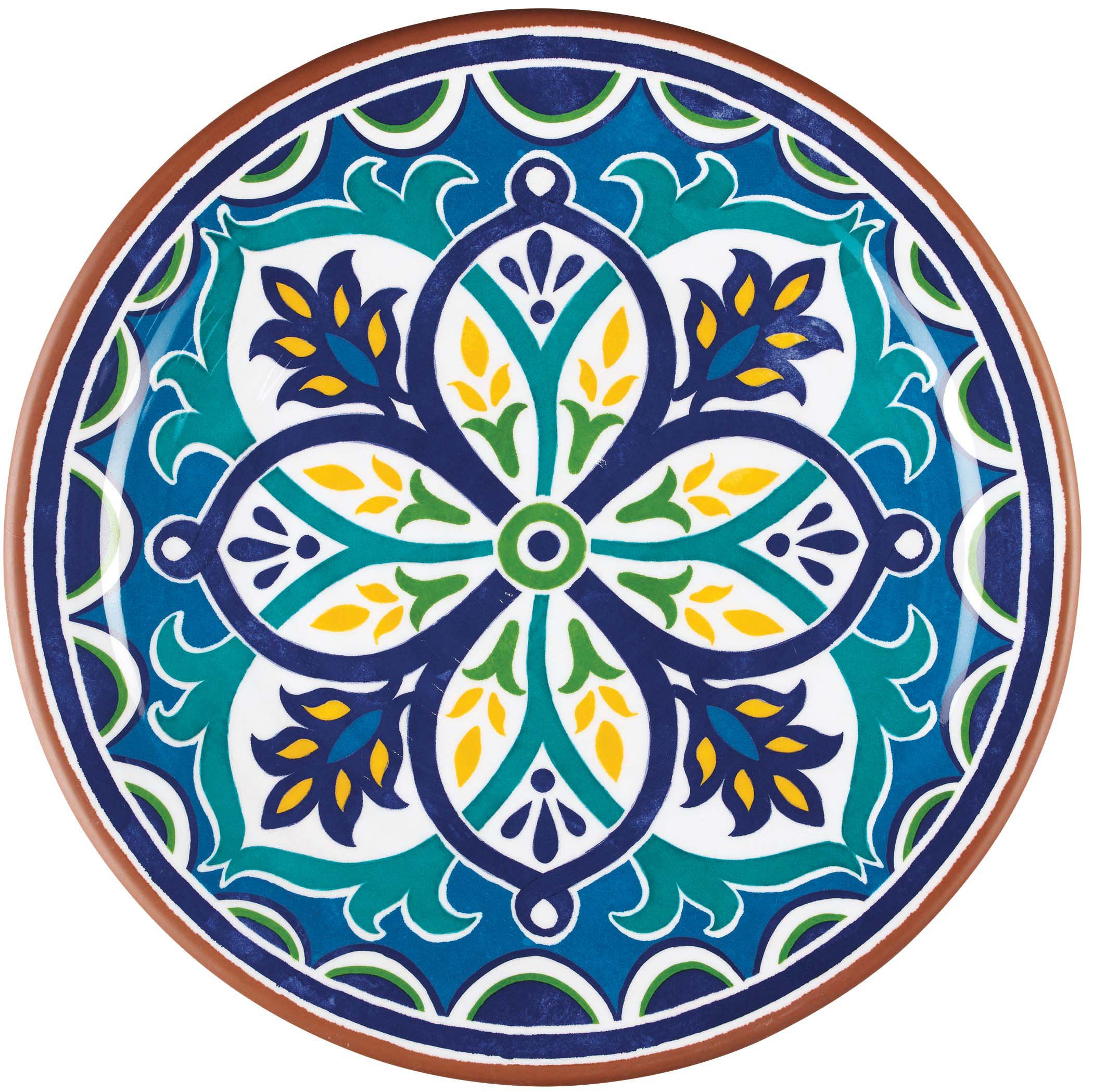Cocinaware Blue Mosaic Melamine Dinner Plate Shop Dishes at HEB