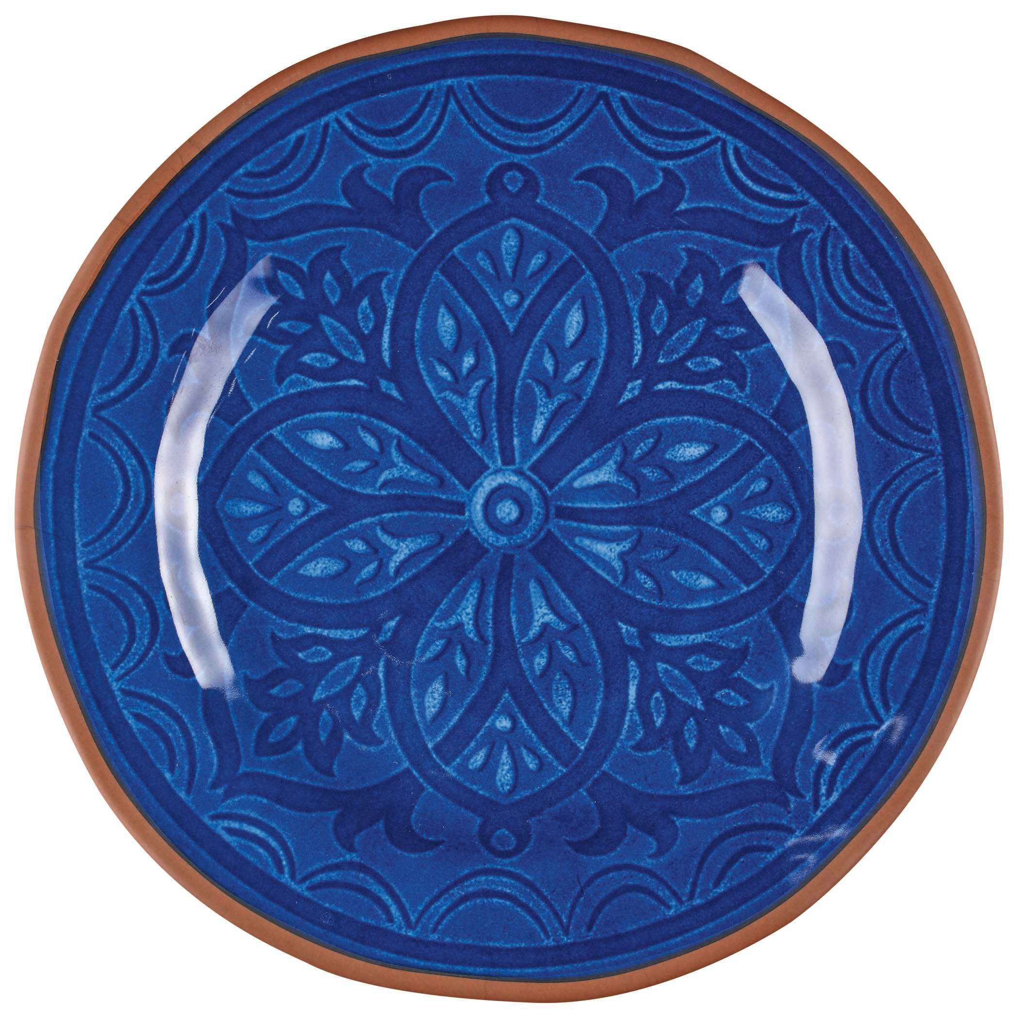 Cocinaware Cobalt Medallion Dinner Plate Shop Plates at HEB