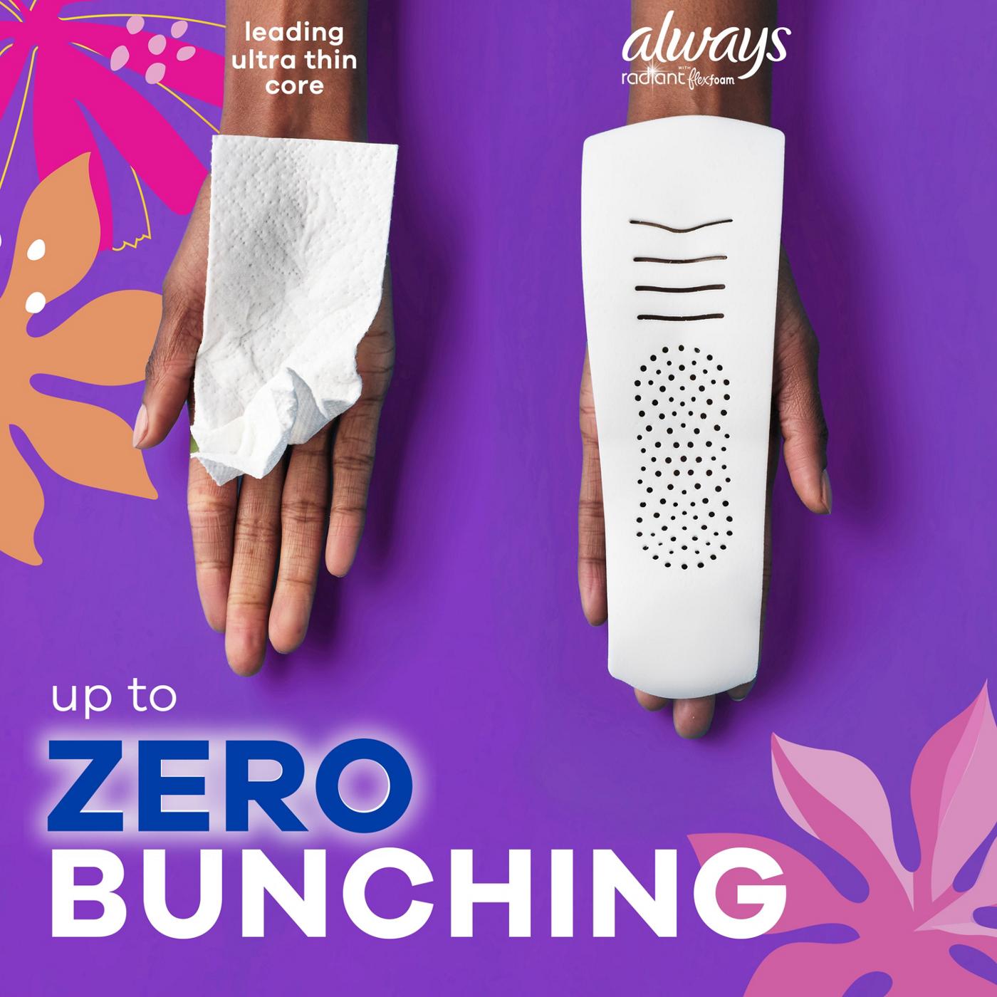 Always Always Radiant Feminine Pads, Size 2 Heavy with Wings, Light Clean Scent; image 2 of 10